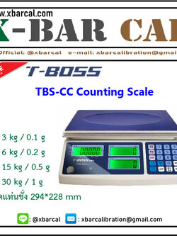 เครื่องชั่งนับจำนวน15กิโลกรัม เครื่องชั่งน้ำหนัก15กิโล เครื่องชั่งนับชิ้นงาน เครื่องชั่งดิจิตอลตั้งโต๊ะ ความละเอียด 0.5 กรัม ยี่ห้อ T-BOSS รุ่น TBS-15CC