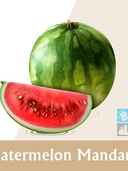 Watermelon Mandarin น้ำมันหอม แตงโมแมนดาริน ozonic aquatic fruity แตงโมฉ่ำและมัสค์นุ่ม ๆ ห่อหุ้มด้วยกลิ่นมาร์ชแมลโลว์ ละลายในน้ำมัน - ไม่เร่งเทรซ COA