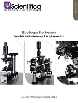 SliceScope Pro electrophysiology systems