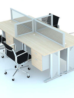 โต๊ะทำงานกลุ่ม 4 ที่นั่ง WKC 104