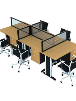 โต๊ะทำงานกลุ่ม 5 ที่นั่ง WKC 105