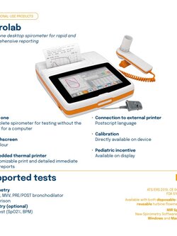 เครื่องตรวจวัดสมรรถภาพและการทำงานของปอด (MIR Spirometer)