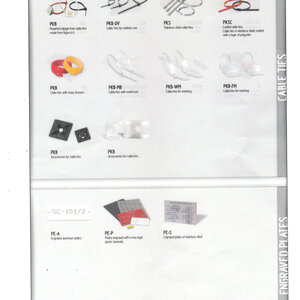 CABLE TIES/ENGRAVED PLATES