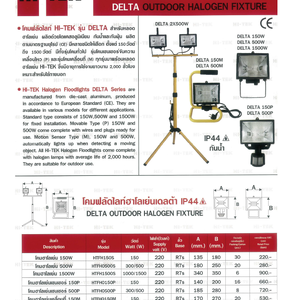 DELTA OUTDOOR HALOGEN FIXTURE
