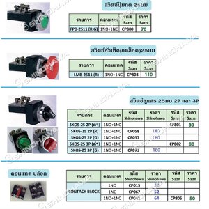 สวิสท์กดไพลอตแลมป์ (CONTROL PARTS) สวิสท์เกม, สวิสท์ปุ่มกด