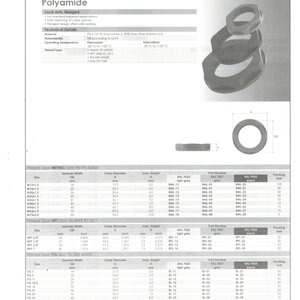 LOCK NUTS, FLANGED, POLYAMIDE