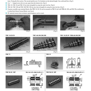 CASSETE ASSEMBLY TERMINAL BLOCKS