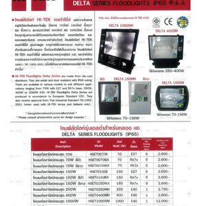 DELTA SERIES FLOODLIGHTS IP65