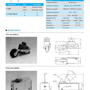 LIMIT SWITCHES FOR ELEVATOR ลิมิตสวิทซ์สำหรับลิฟท์