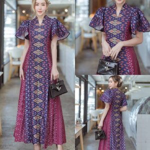 ชุดเดรสผ้าไทย