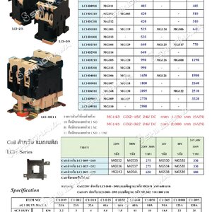 คอนแทกช่วยรุ่น LCI-D SERIES , คอนแทกช่วยรุ่น UA-AX SERRIES