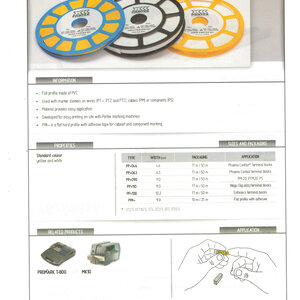 PP+/PPA+-FLAT PROFILE FOR MARKER SLEEVES