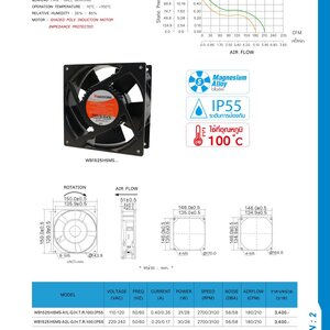 พัดลมระบายความร้อน ขนาด 6" เเละอุปกรณ์เสริม