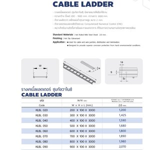 รางเคเบิ้ลเเลดเดอร์ ชุบกัลวาไนซ์
