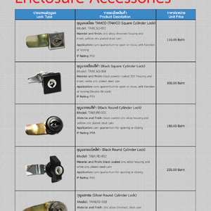 Enclosure Accessories: Lock and Key