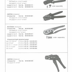 Tools for crimp contacts