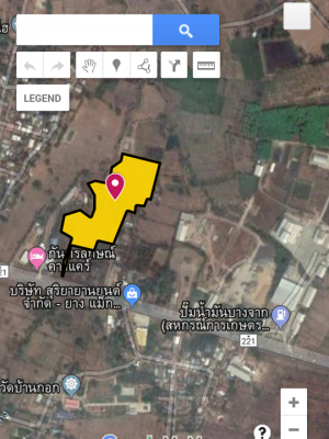 ขายที่ดินสวยราคาถูกติดถนนใหญ่ใกล้สถานที่ราชการ ห่างจากปั้มบางจาก 577 เมตร