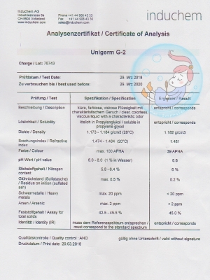COA Unigerm G-2