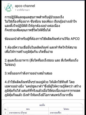 BIM100 รีวิว ถาม-ตอบในไลน์ ผู้มีปัญหาสุขภาพ