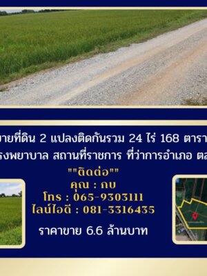 ขายที่ดินอำเภอดอนเจดีย์ จังหวัดสุพรรณบุรี 2 แปลงแปลงละ 12 ไร่ 84 ตรว.ใกล้ที่ว่าการอำเภอดอนเจดีย์ติดถนนเดินทางเข้าออกสะดวก