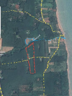 ขายที่ดินสวยราคาถูกติดหน้าผาริมทะเลพร้อมบ้าน1หลังห่างจากชายฝั่งทะเล 380 เมตร