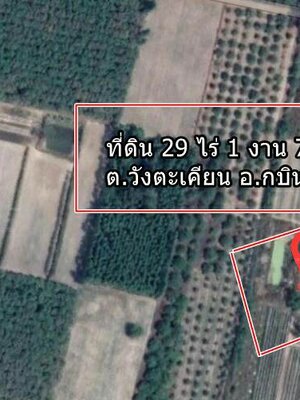 ขายที่นาราคาถูกเจ้าของขายเองเหมายกแปลง 29 ไร่ 1งาน76 ตรว.2 ล้านบาทตำบลวังตะเคียน อำเภอกบินทร์บุรี จังหวัดปราจีนบุรีใกล้สถานีตำรวจภูธรวังตะเคียน